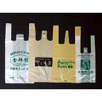 HDPE T-shirt bag with printing<br>Customized available